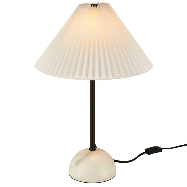 Lilia Marble Dome Table Lamp - Brass