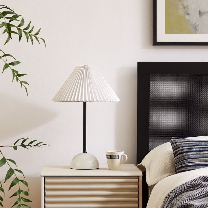 Lilia Marble Dome Table Lamp - Brass