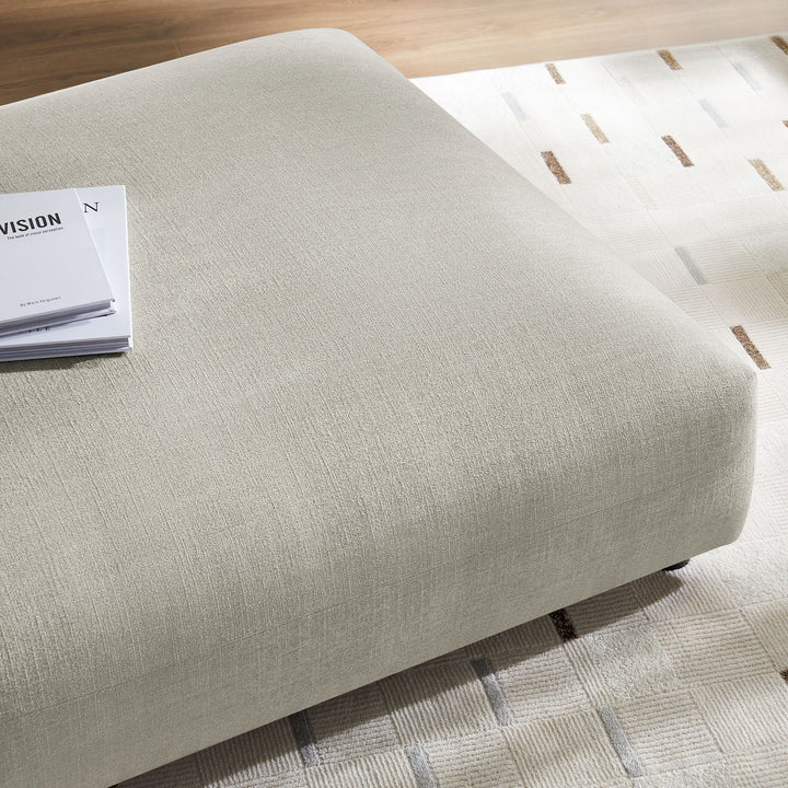 Serene Modular Upholstered Fabric Ottoman