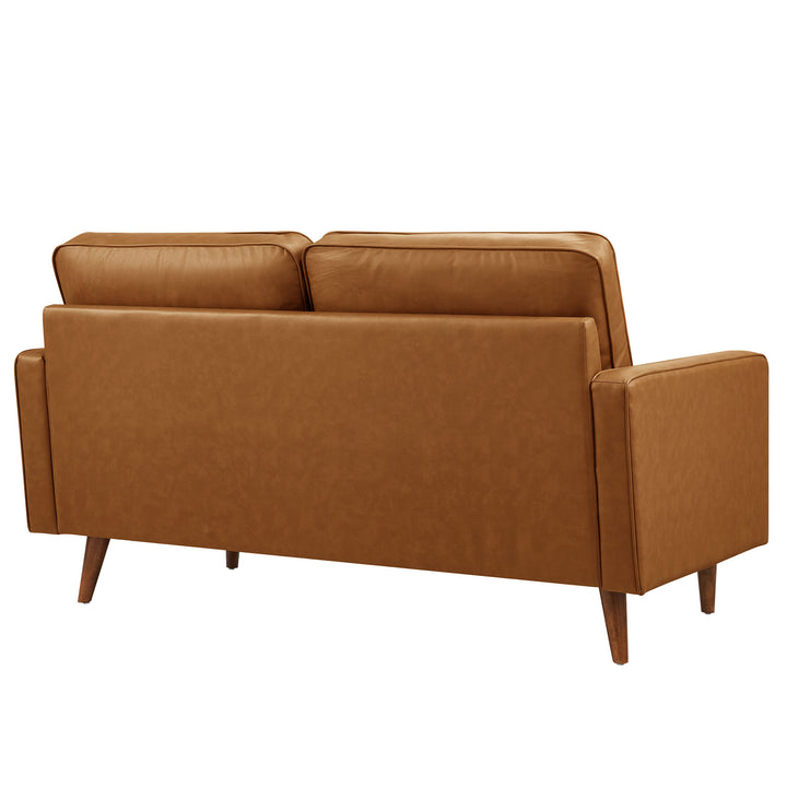 Sophisticate Modern Tufted Vegan Leather Couch