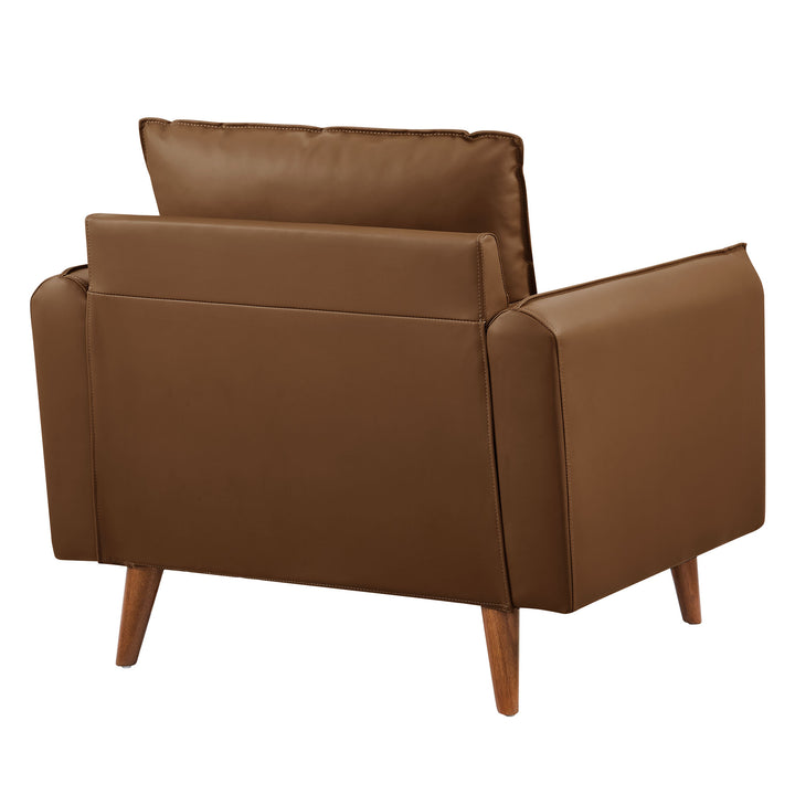 Refresh Upholstered Vegan Leather Accent Armchair