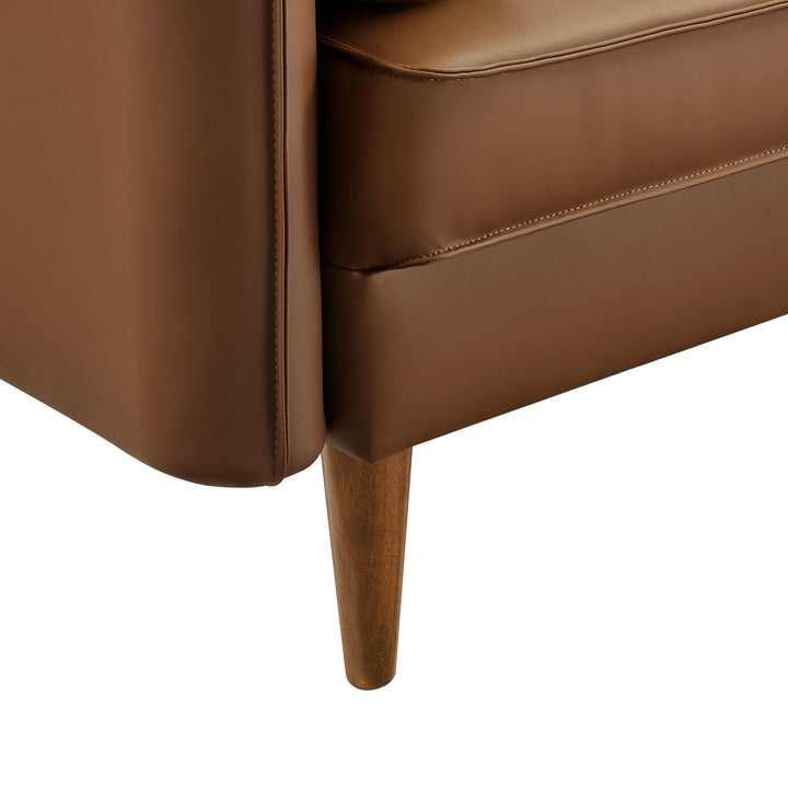 Refresh Upholstered Vegan Leather Accent Armchair