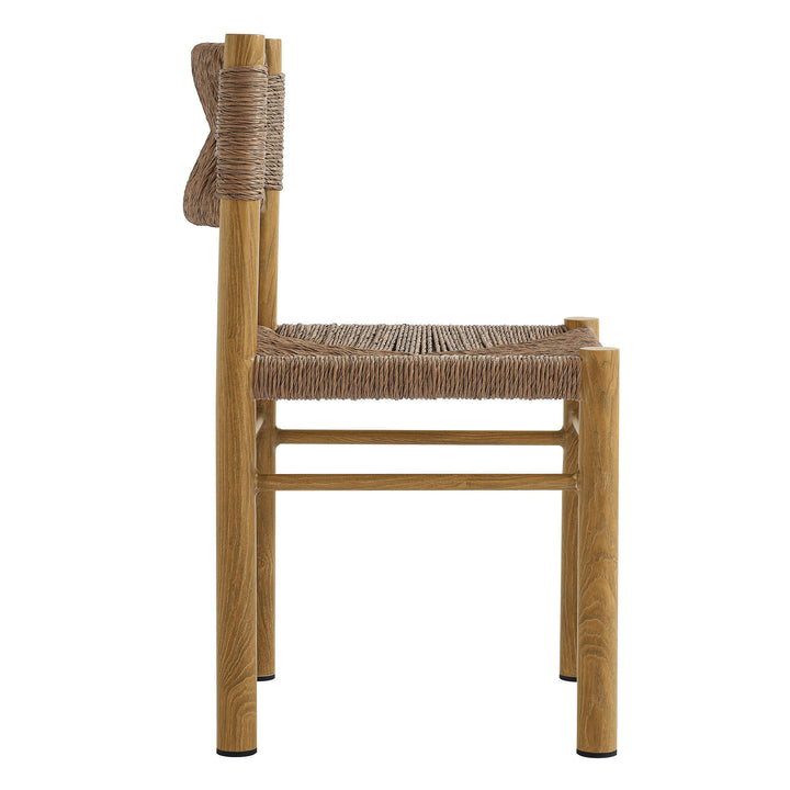 Contemporary Patio Set - Parkland Wicker & Aluminum 7-Piece Outdoor Dining Collection by Modway