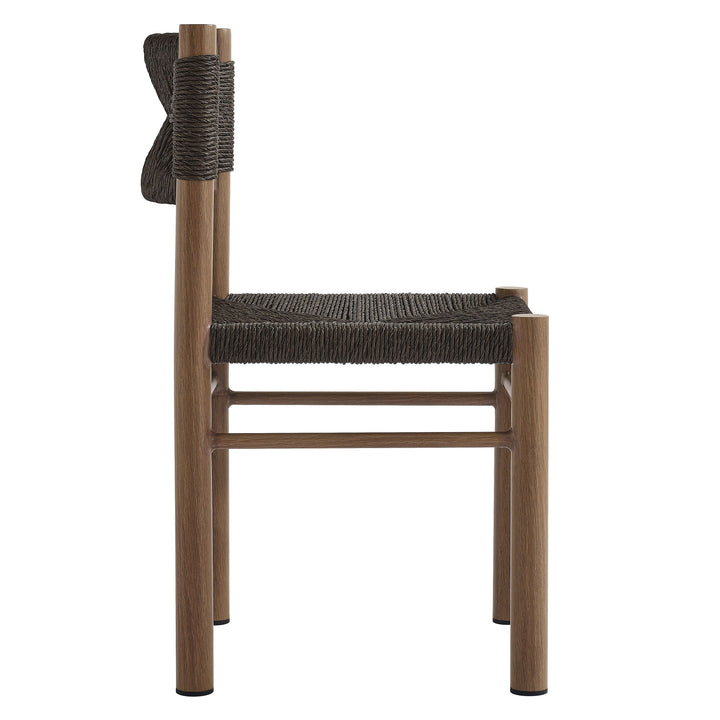 Contemporary Patio Set - Parkland Wicker & Aluminum 7-Piece Outdoor Dining Collection by Modway