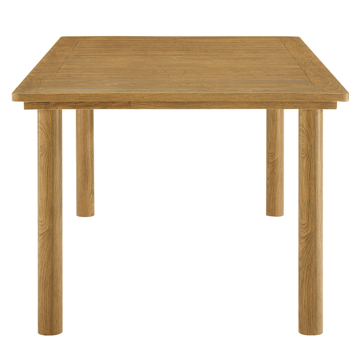 Contemporary Patio Set - Parkland Wicker & Aluminum 7-Piece Outdoor Dining Collection by Modway