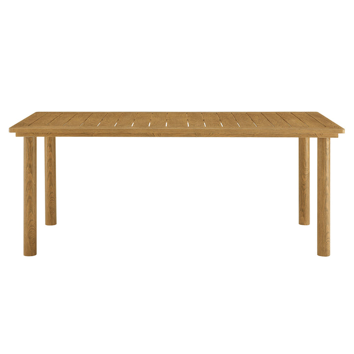 Contemporary Patio Set - Parkland Wicker & Aluminum 7-Piece Outdoor Dining Collection by Modway