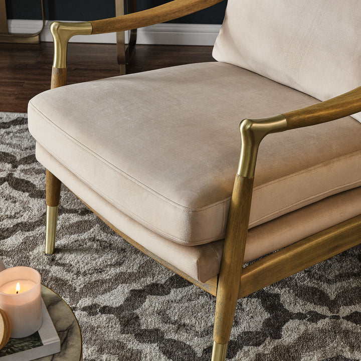 Chic Performance Velvet Armchair