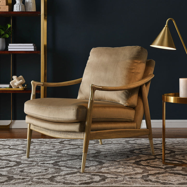 Chic Performance Velvet Armchair