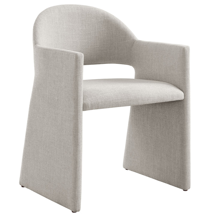 Contemporary Barrel Back Accent Chair