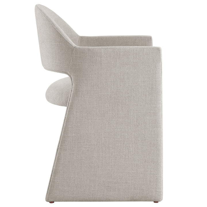 Contemporary Barrel Back Accent Chair