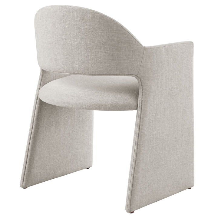 Contemporary Barrel Back Accent Chair