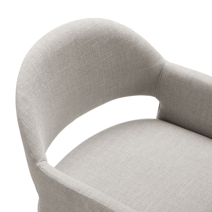 Contemporary Barrel Back Accent Chair