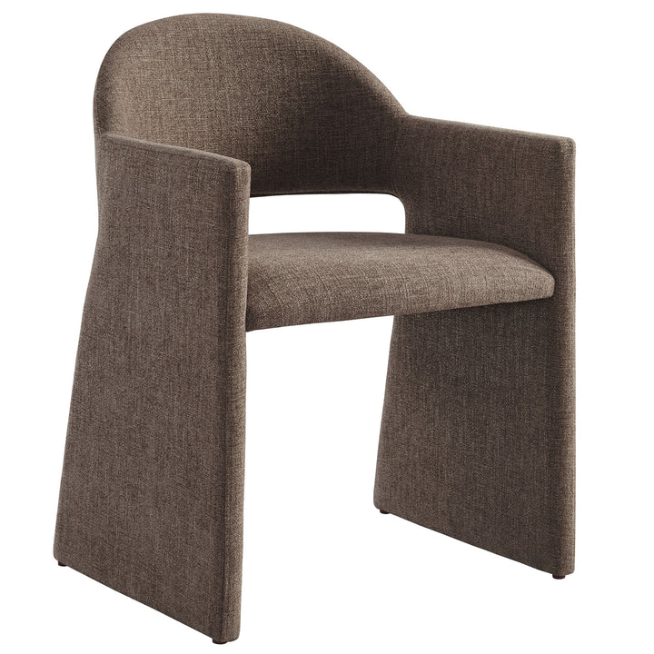 Contemporary Barrel Back Accent Chair