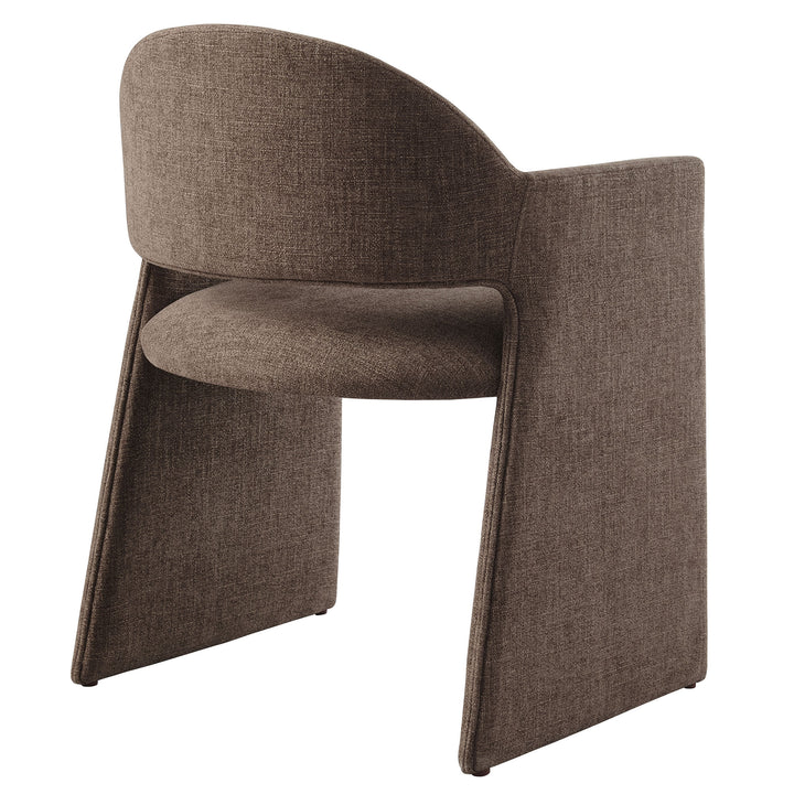 Contemporary Barrel Back Accent Chair