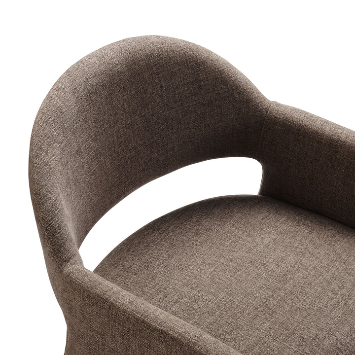 Contemporary Barrel Back Accent Chair