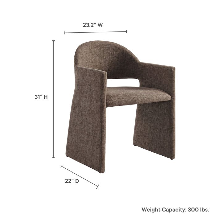 Contemporary Barrel Back Accent Chair