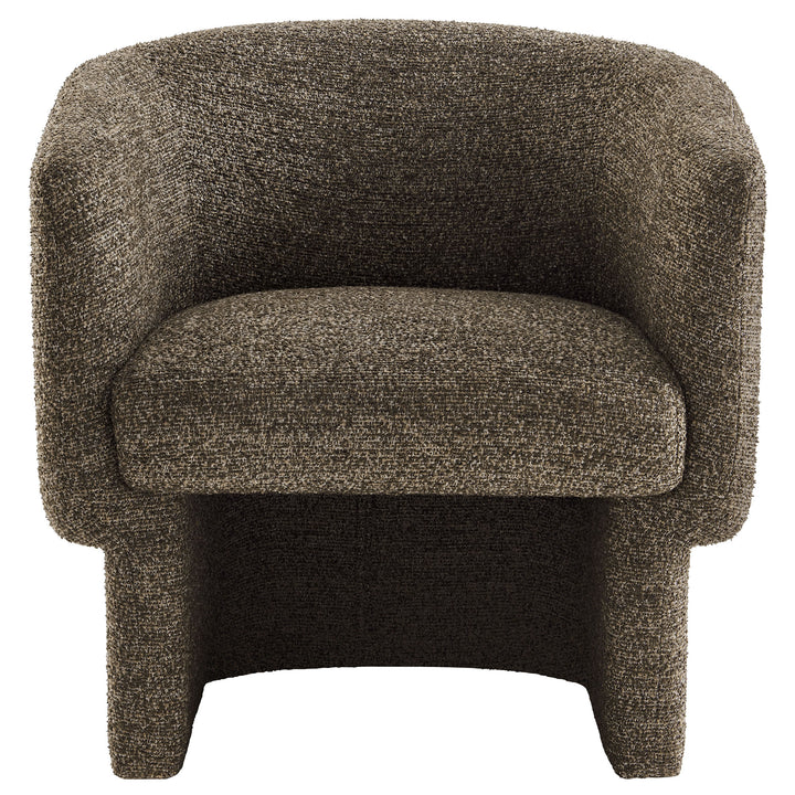 Mellow Boucle Fabric Barrel Accent Chair