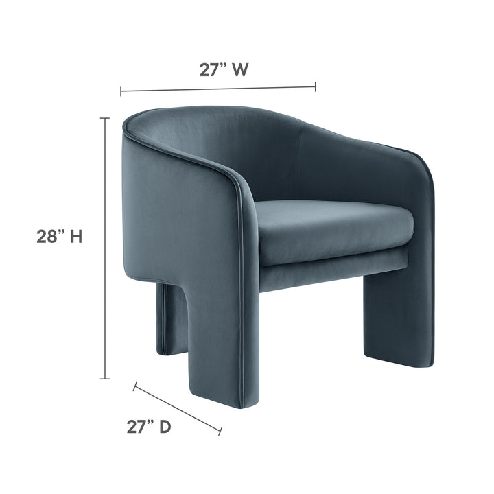 Chic Velvet Reading Chair by Modway