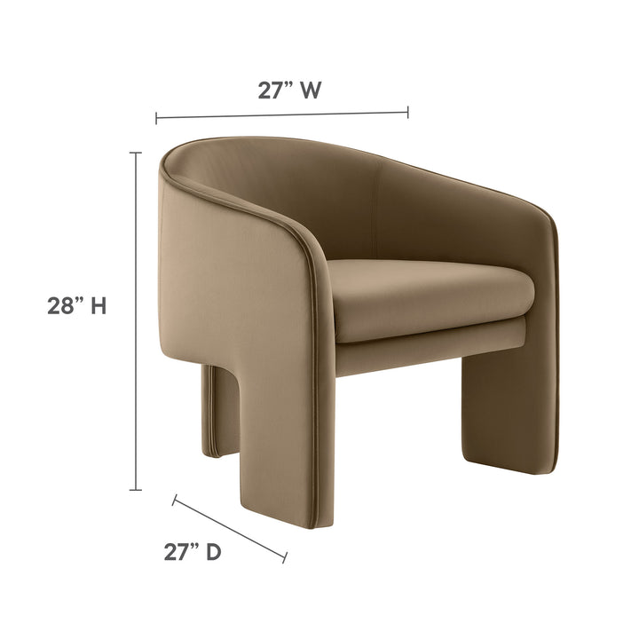 Chic Velvet Reading Chair by Modway