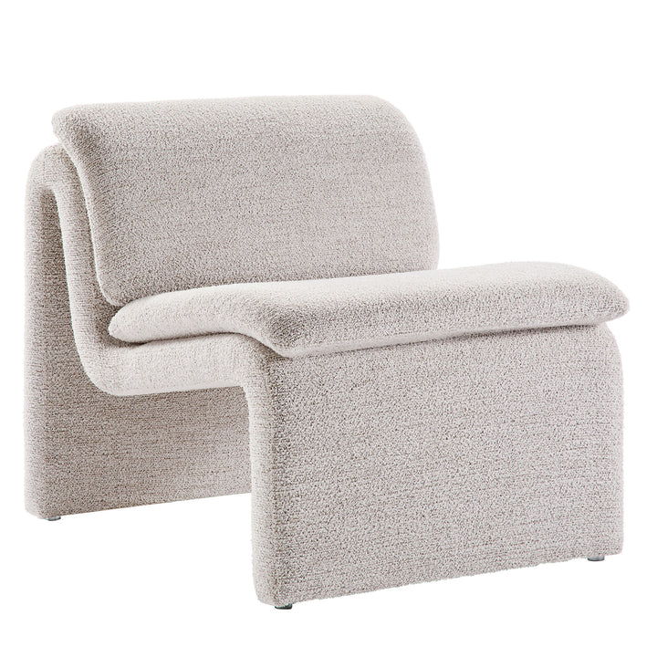 Desert Boucle Upholstered Armless Accent Chair