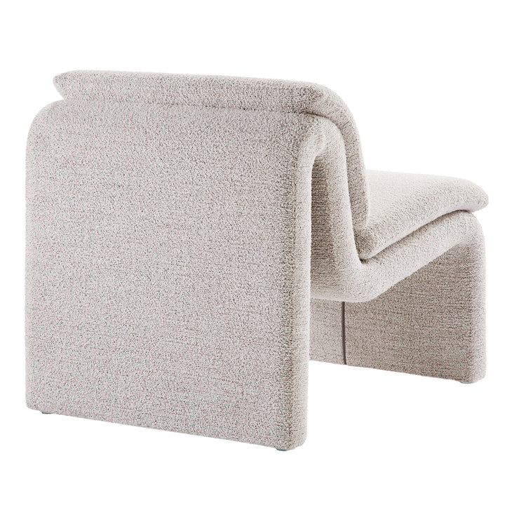 Desert Boucle Upholstered Armless Accent Chair