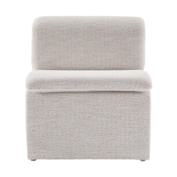 Desert Boucle Upholstered Armless Accent Chair
