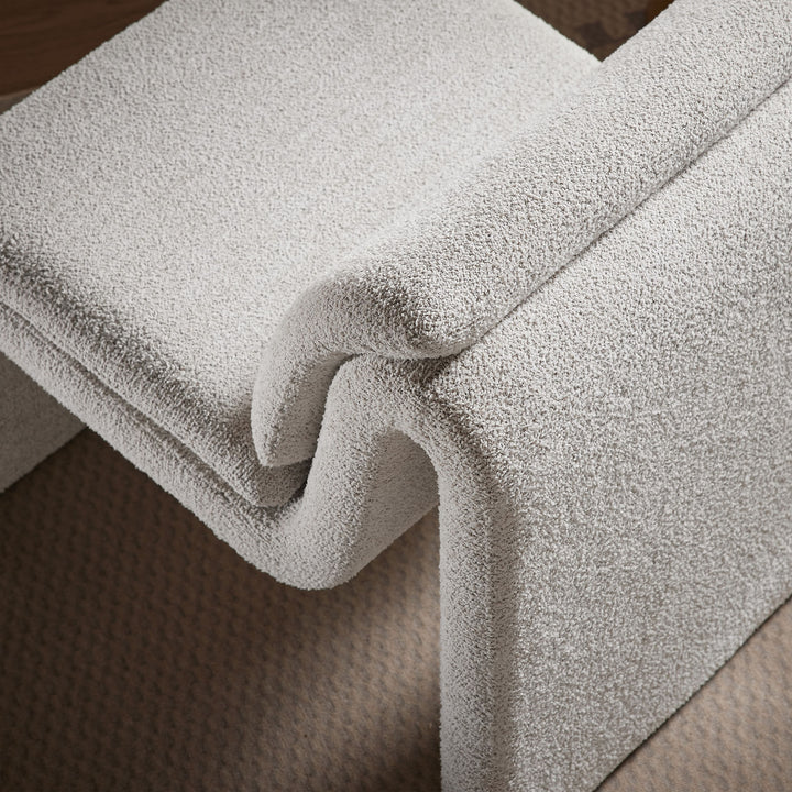 Desert Boucle Upholstered Armless Accent Chair