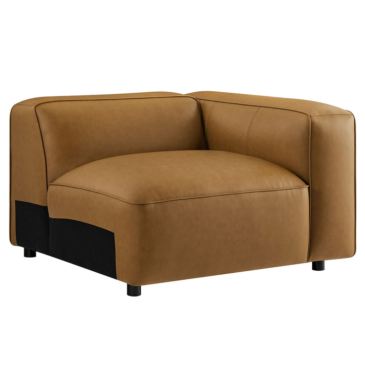 Stylish Comfort Await You in the Upholstered Vegan Leather Right Armchair by Modway