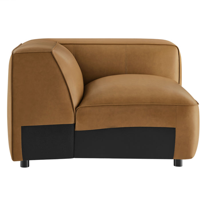 Stylish Comfort Await You in the Upholstered Vegan Leather Right Armchair by Modway