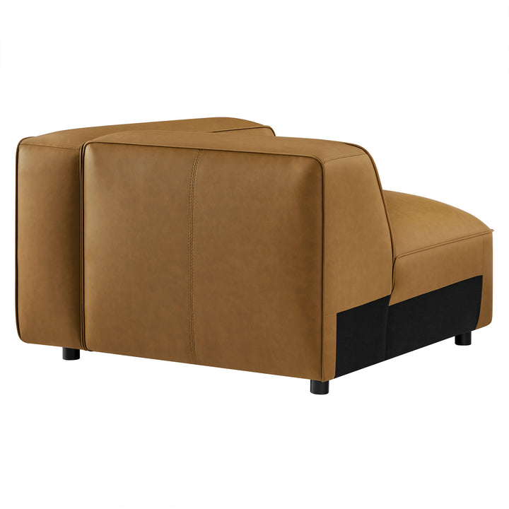 Stylish Comfort Await You in the Upholstered Vegan Leather Right Armchair by Modway