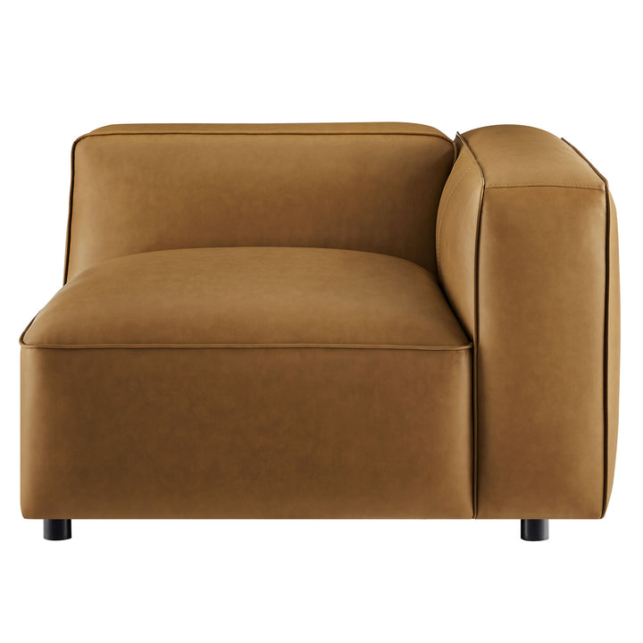 Stylish Comfort Await You in the Upholstered Vegan Leather Right Armchair by Modway