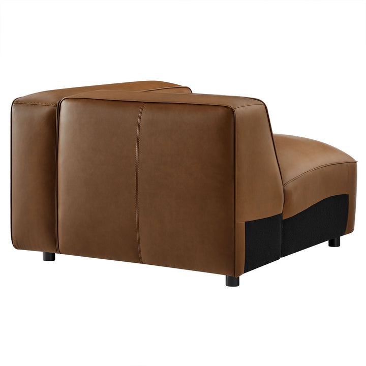 Stylish Comfort Await You in the Upholstered Vegan Leather Right Armchair by Modway