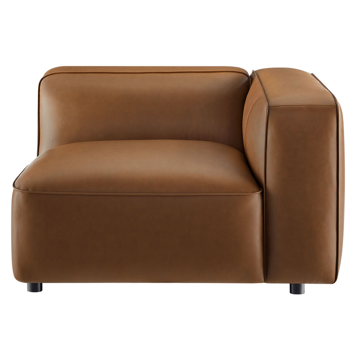 Stylish Comfort Await You in the Upholstered Vegan Leather Right Armchair by Modway