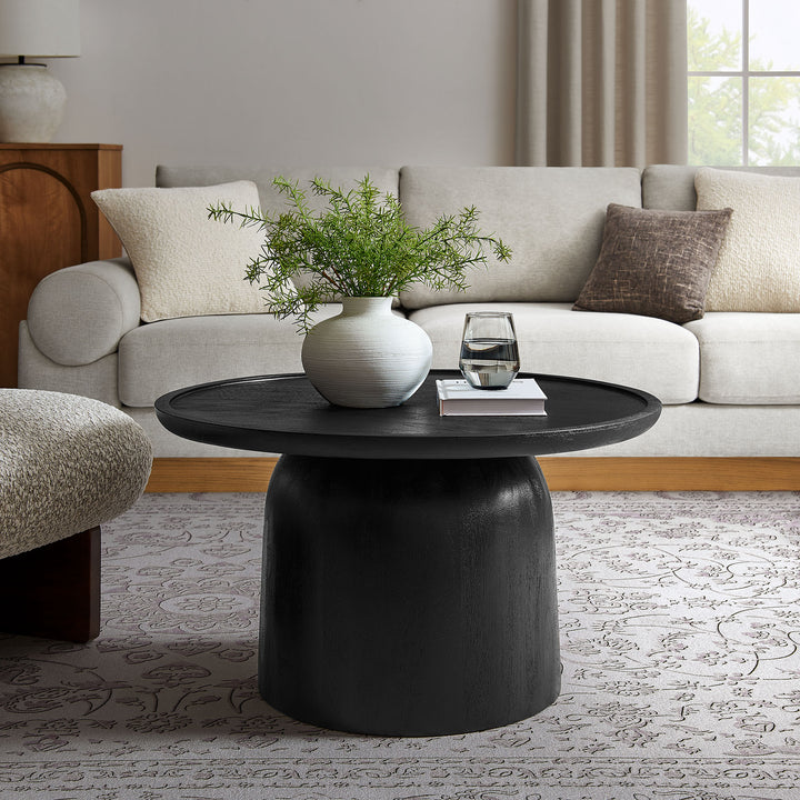 Timeless Elegance Round Wood Coffee Table