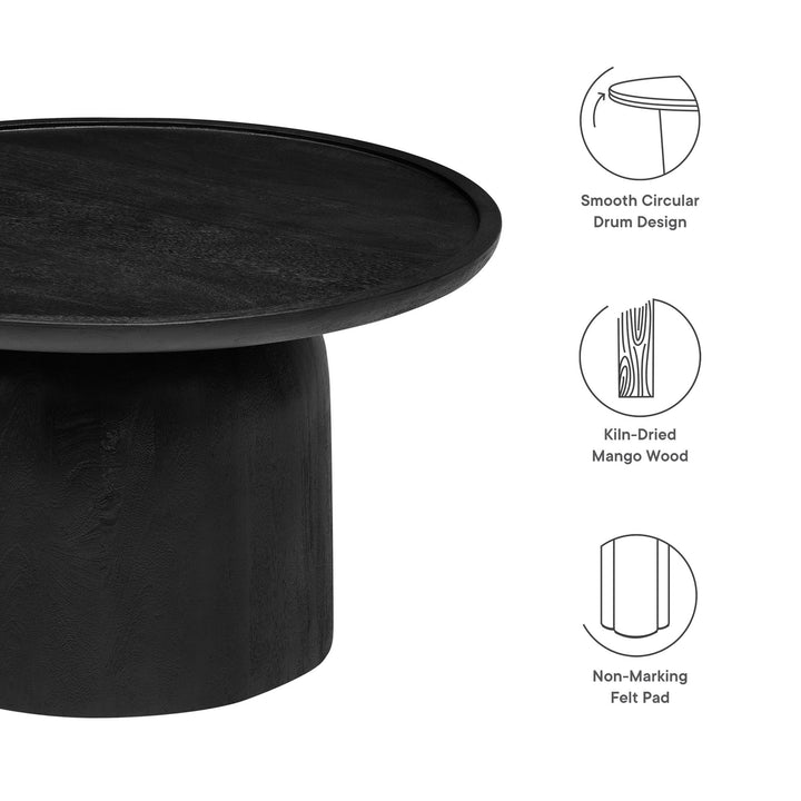 Timeless Elegance Round Wood Coffee Table