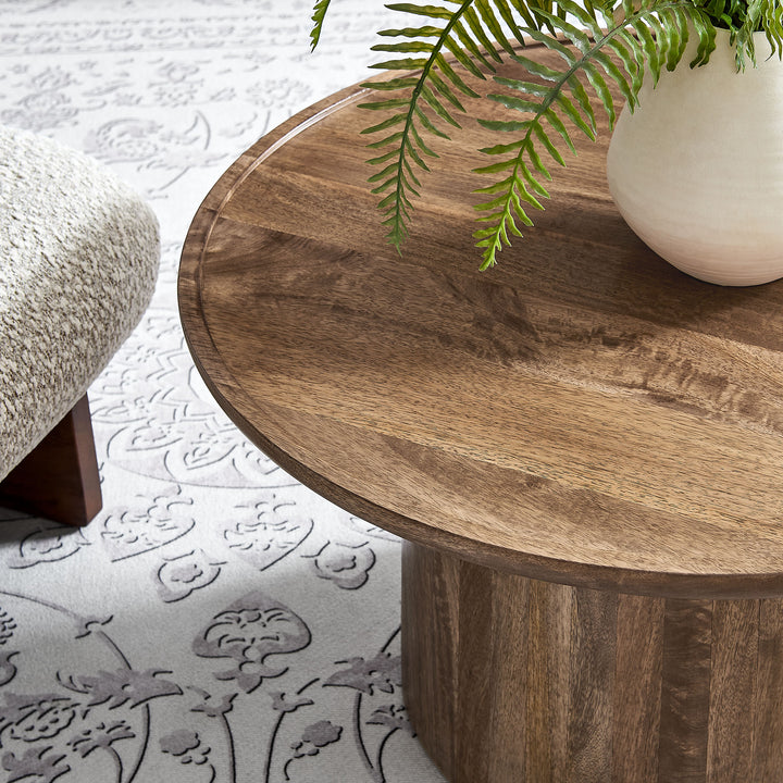 Timeless Elegance Round Wood Coffee Table