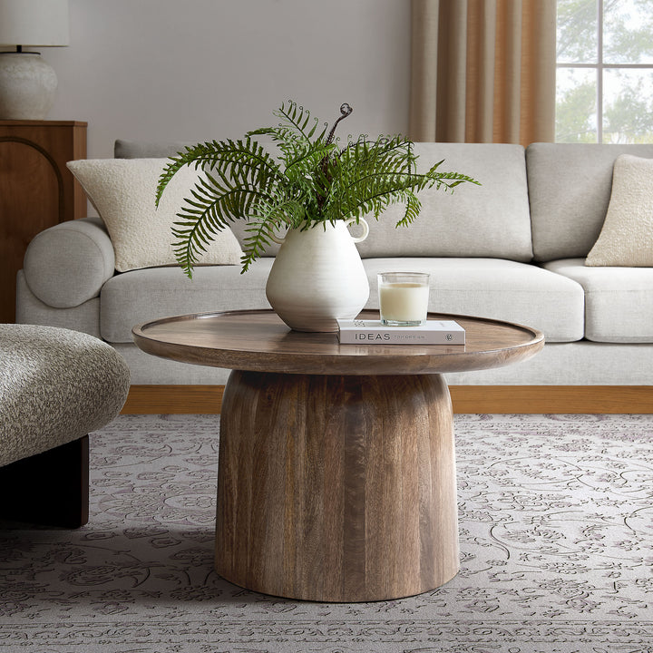 Timeless Elegance Round Wood Coffee Table
