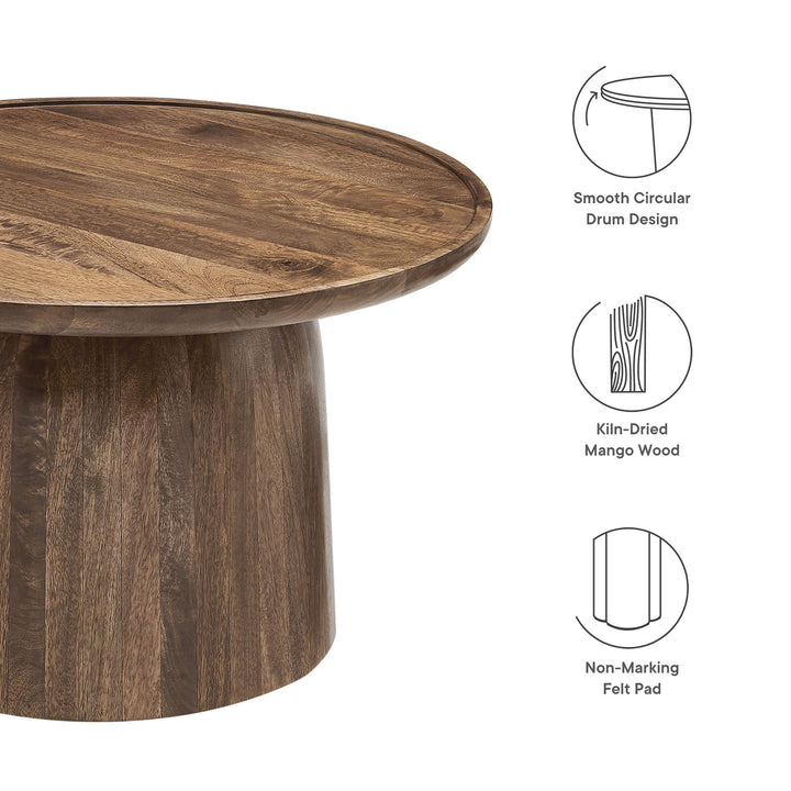 Timeless Elegance Round Wood Coffee Table