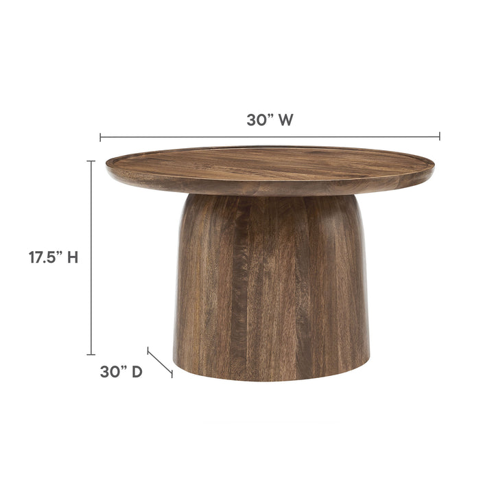 Timeless Elegance Round Wood Coffee Table