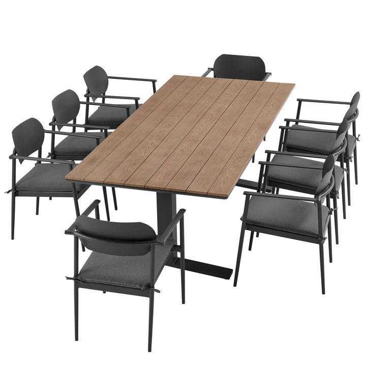 Chic & Durable Modern Outdoor Patio Table Set