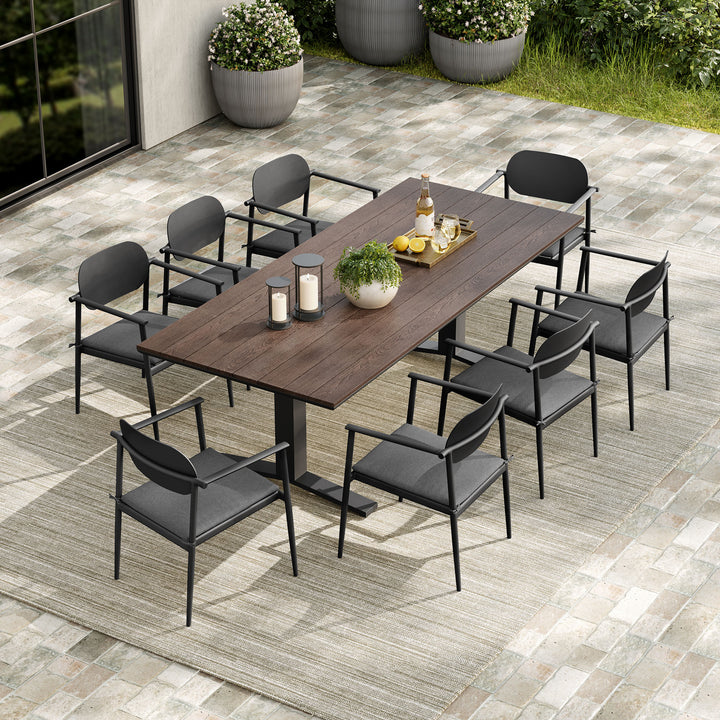 Chic & Durable Modern Outdoor Patio Table Set