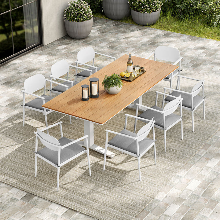 Chic & Durable Modern Outdoor Patio Table Set