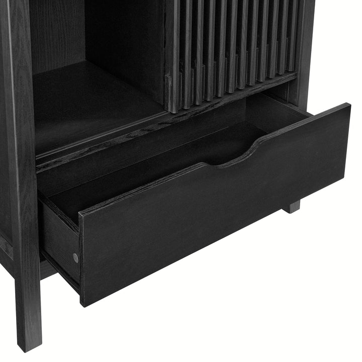 Sophisticated Storage Showcase - Vaughn 71" Tall Curved Display Cabinet by Modway