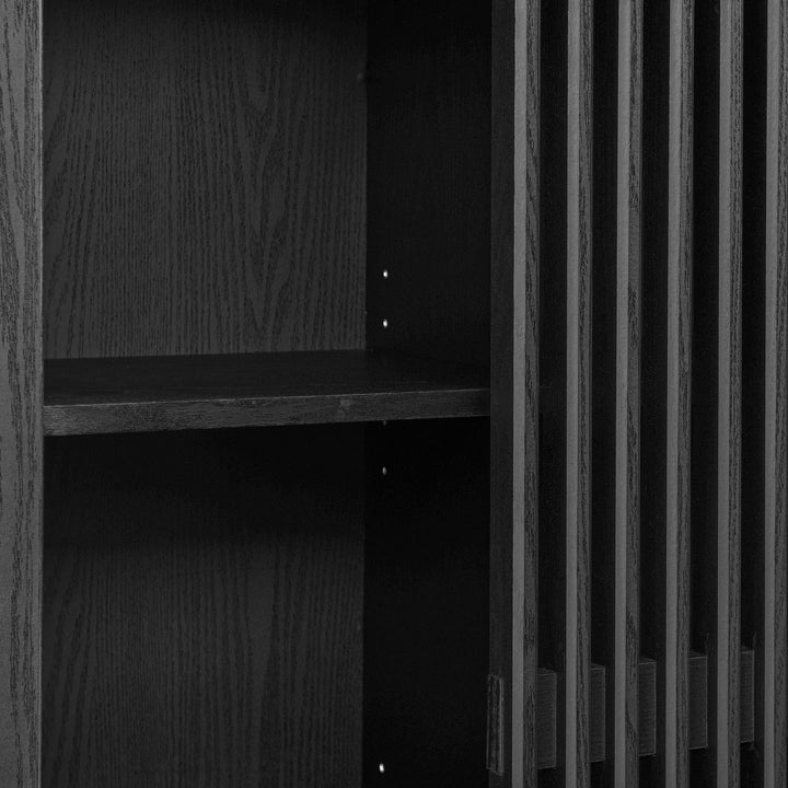 Sophisticated Storage Showcase - Vaughn 71" Tall Curved Display Cabinet by Modway