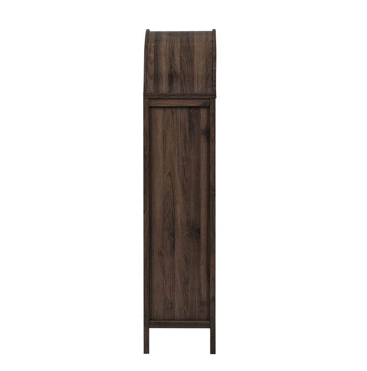 Sophisticated Storage Showcase - Vaughn 71" Tall Curved Display Cabinet by Modway