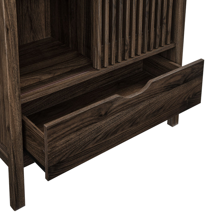 Sophisticated Storage Showcase - Vaughn 71" Tall Curved Display Cabinet by Modway
