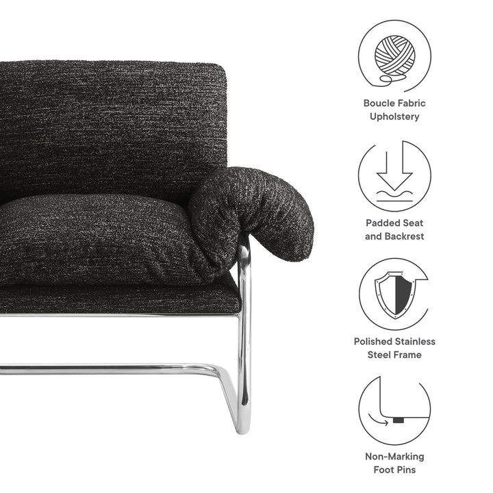 SophistiCouch Vintage Boucle Fabric Chair by Modway