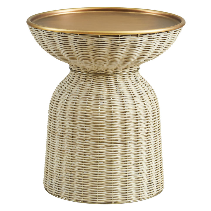 Breeze Round Wicker Accent Table