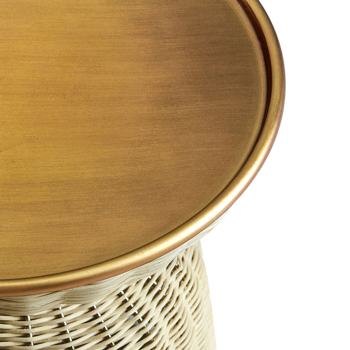 Breeze Round Wicker Accent Table