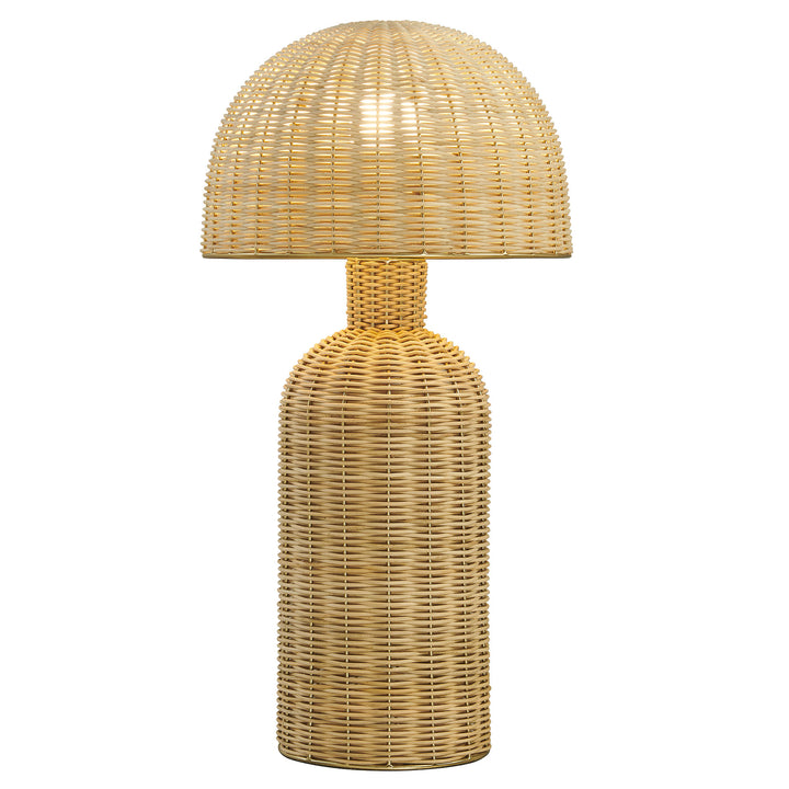 Eco-Chic Wicker Lamp